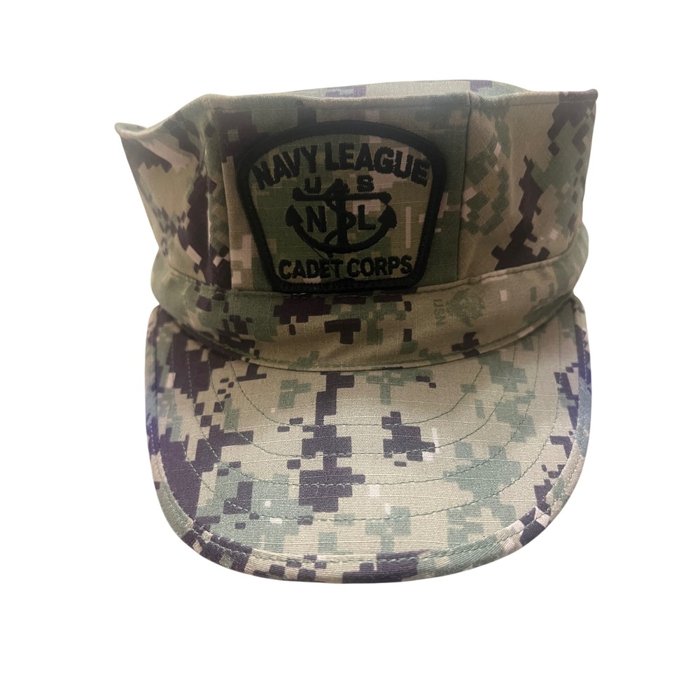 Navy League Cadet Corps US Navy Working Type III Hat Green  NWU Dig Camo Ripstop